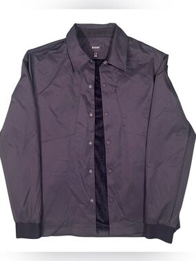 Rhone Black Fleece Lined Snap Front Bomber Jacket Coat NWOT M